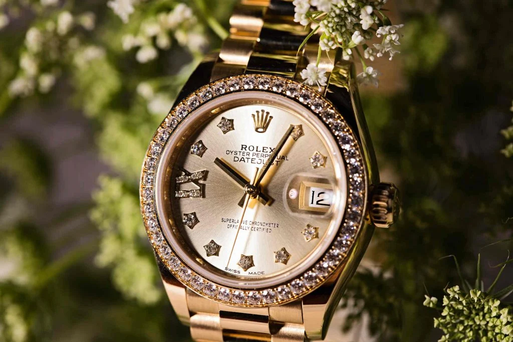 replica rolex datejust diamond set gemstones stars-gold